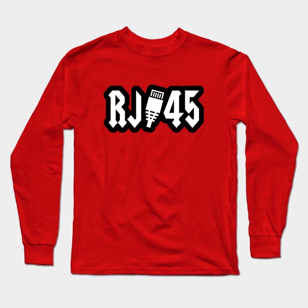 RJ-45 Connector Hard Rock Internet Long Sleeve T-Shirt by Electrovista